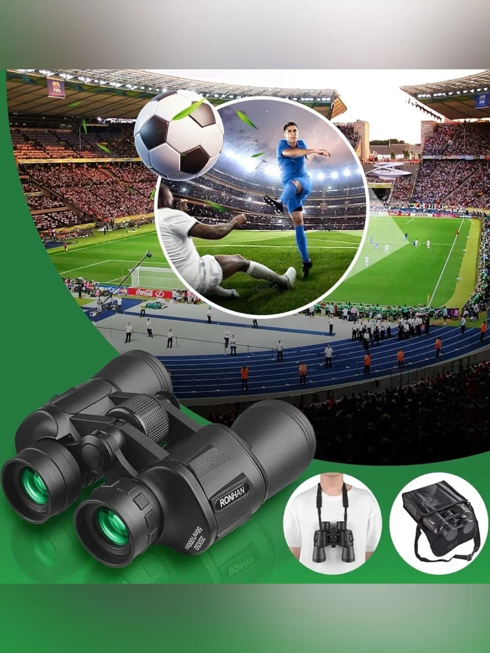 HD Professional/Daily Waterproof 20x50 Binoculars